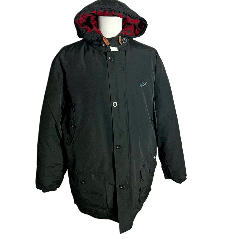 Woolrich Men’s Extreme Cold Duck Down Parka Hood Sz 3XL Black Winter Mountain